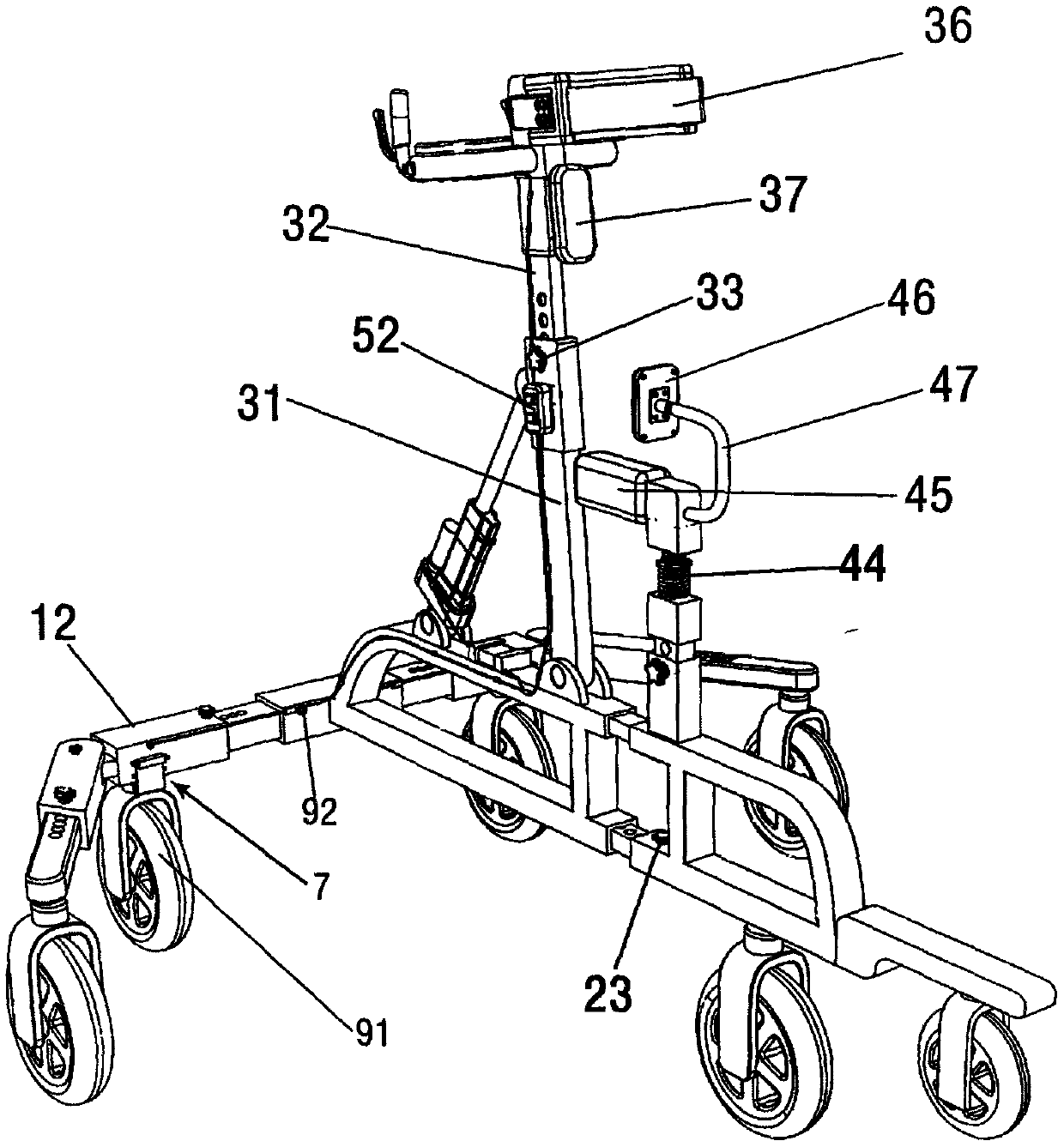 Rehabilitation walker for children with cerebral palsy