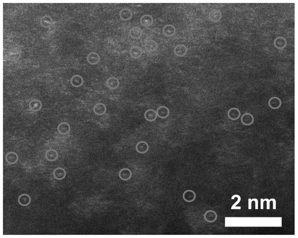 Atomic-scale metal manganese-loaded nitrogen-doped mesoporous carbon nano-microsphere and application of atomic-scale metal manganese-loaded nitrogen-doped mesoporous carbon nano-microsphere