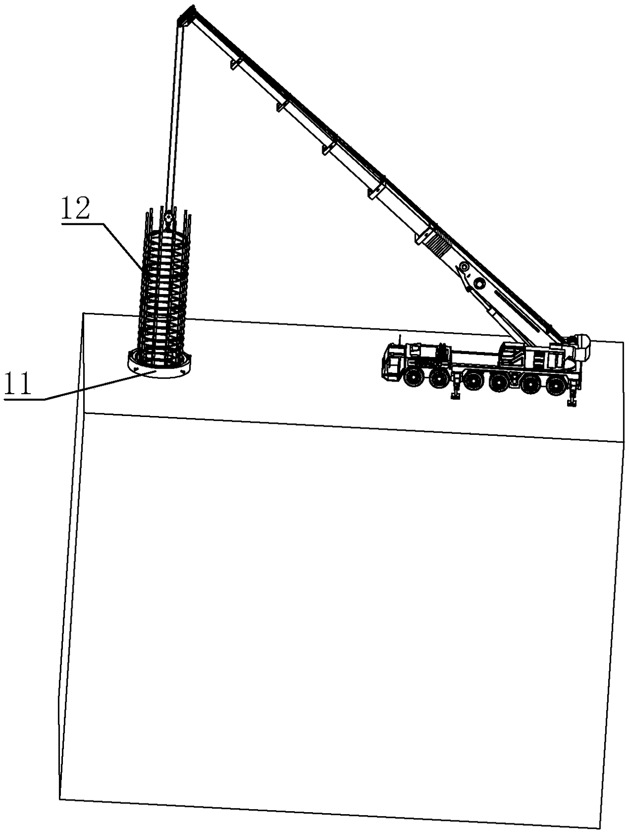 Energy-saving and environment-friendly bored pile construction method