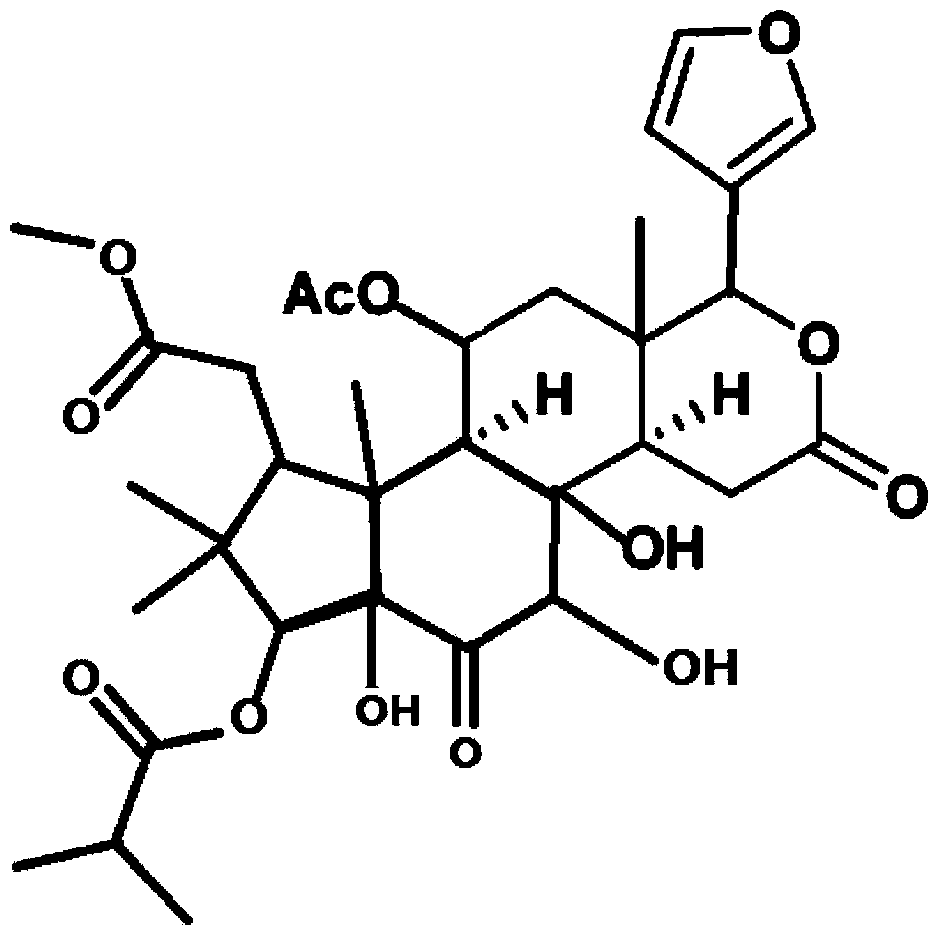 Applications of Chukrasone A in medicines used for treating acute gout