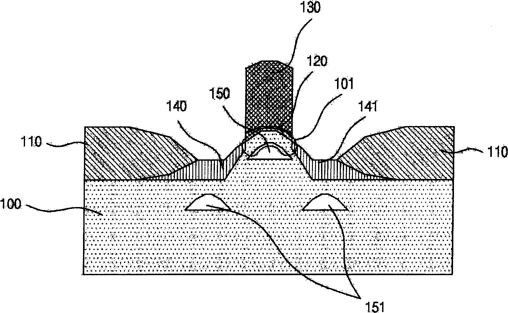 Silicon-on-nothing metal-oxide-semiconductor field-effect-transistor and method for manufacturing the same