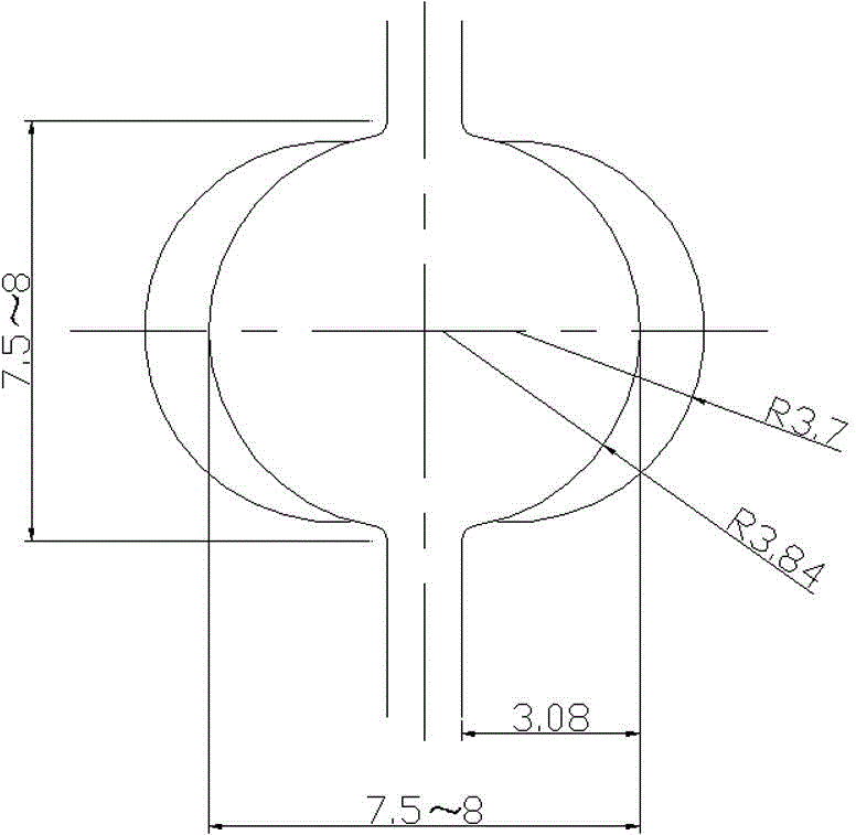 Production method with low energy consumption, 24 passes and high efficiency for hot rolling of phi-8 coiled reinforced bar