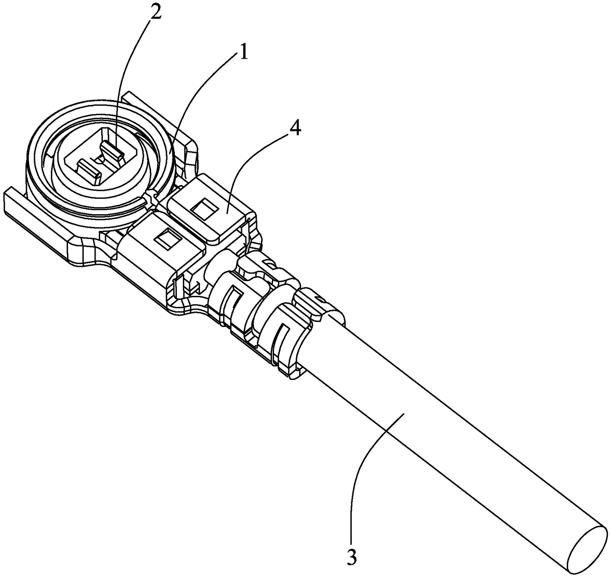 Coaxial connector of cable