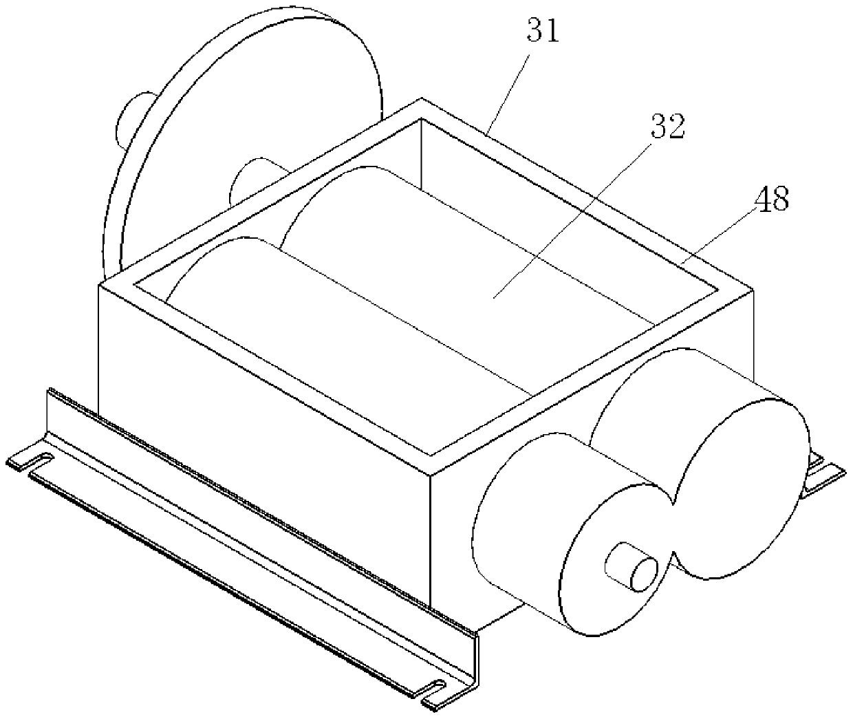 Crushing system for harmless swill separation and crushing method thereof