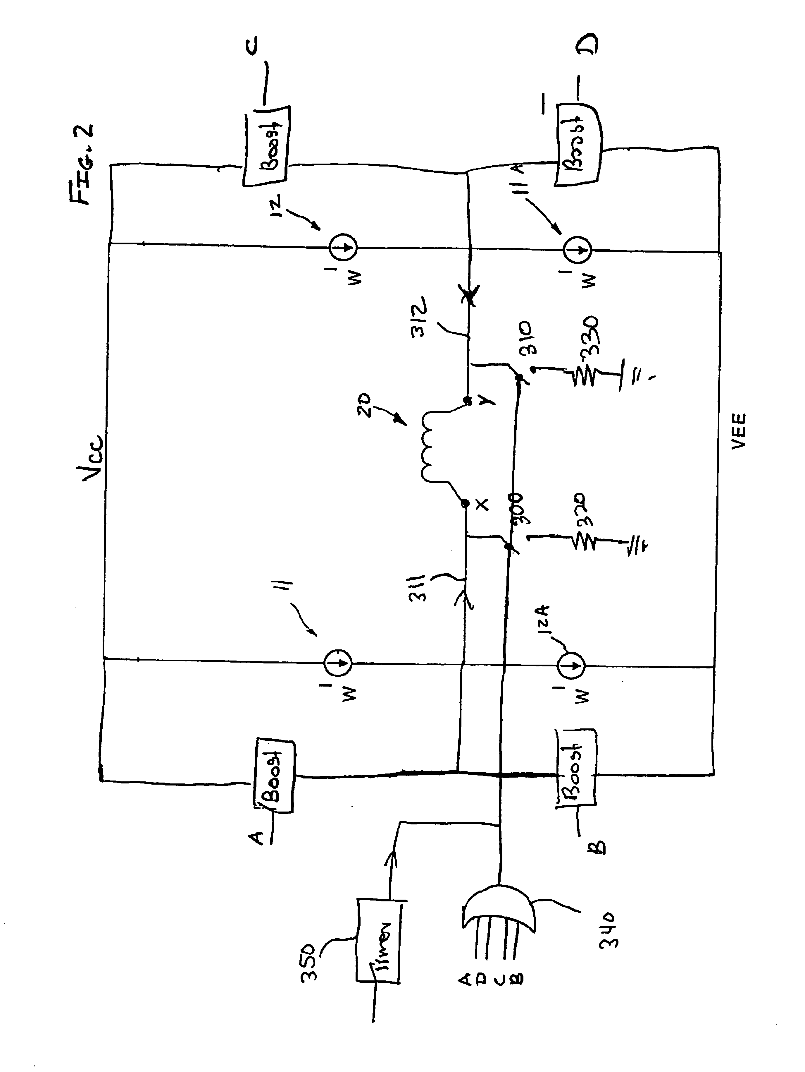 Damping resistor boost writer architecture