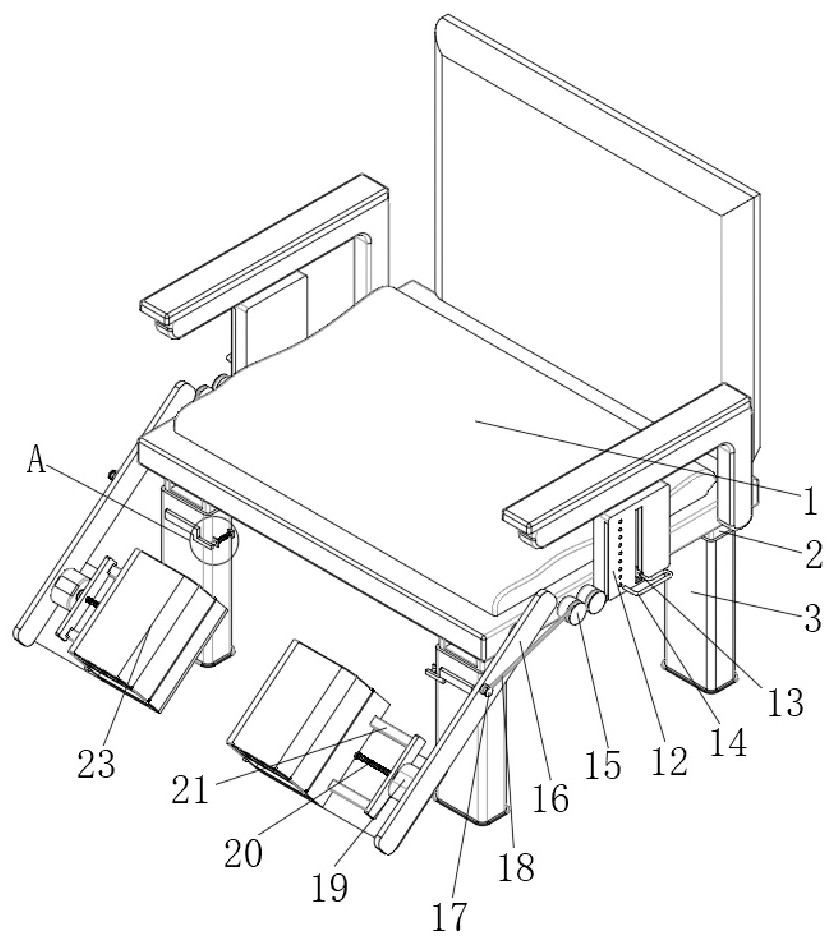 Lower limb varicose vein rehabilitation treatment system for vascular surgery nursing and method