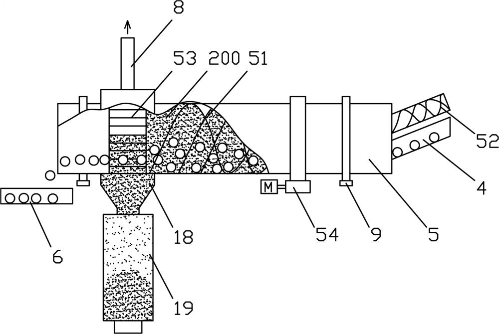 Dry-type granulated slag and sludge coupling drying process and device