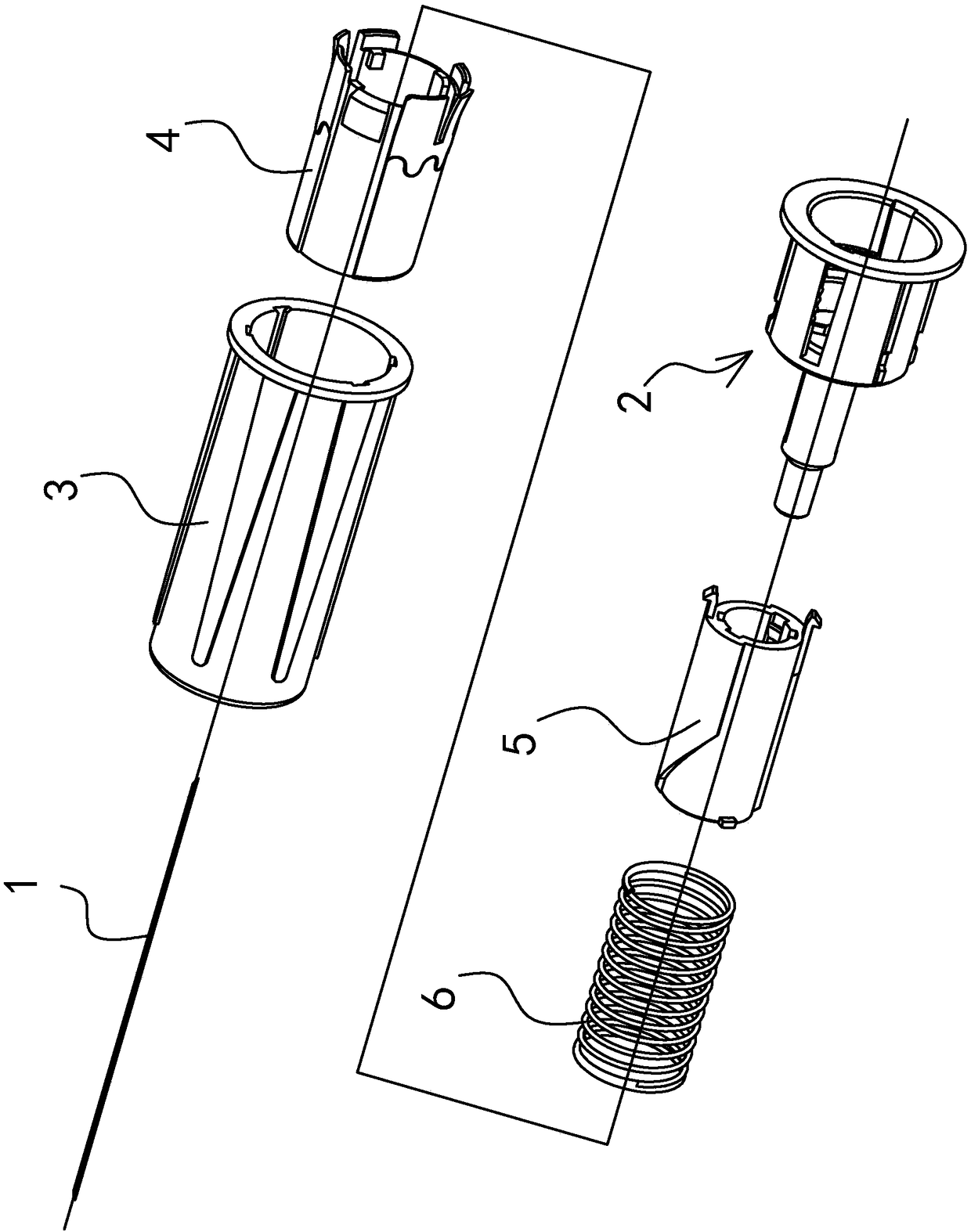 Improved rotary safe insulin injection needle