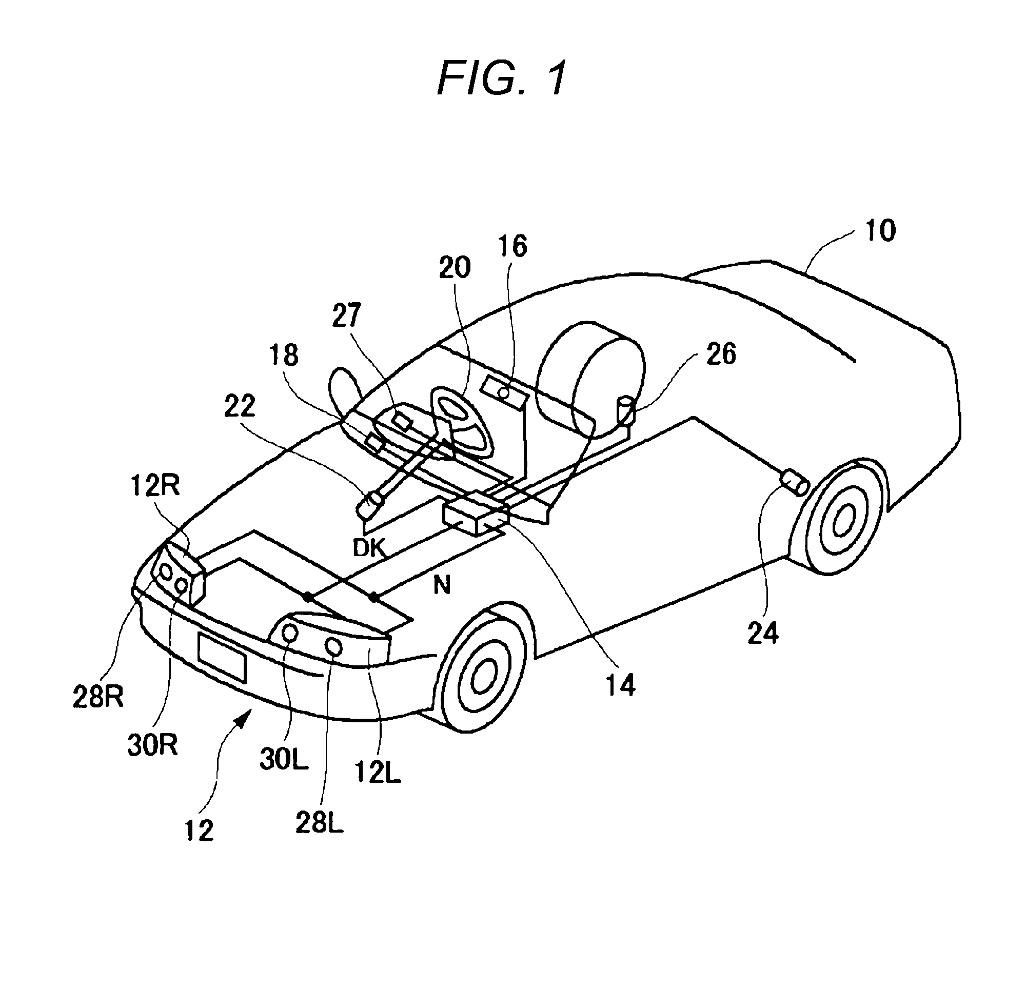 Headlamp control device and vehicle headlamp having headlamp control device