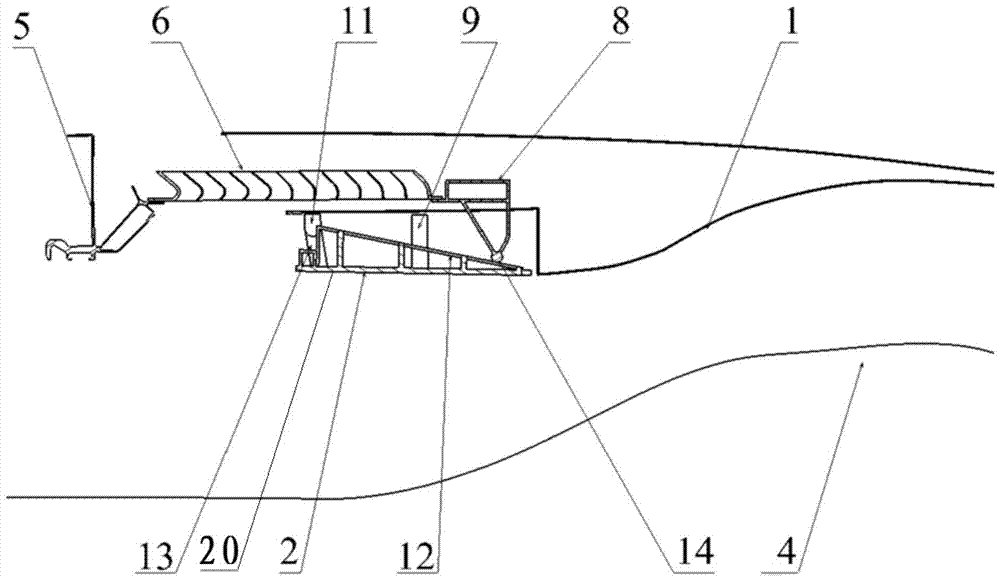 Engine moving cover and engine thrust reverser