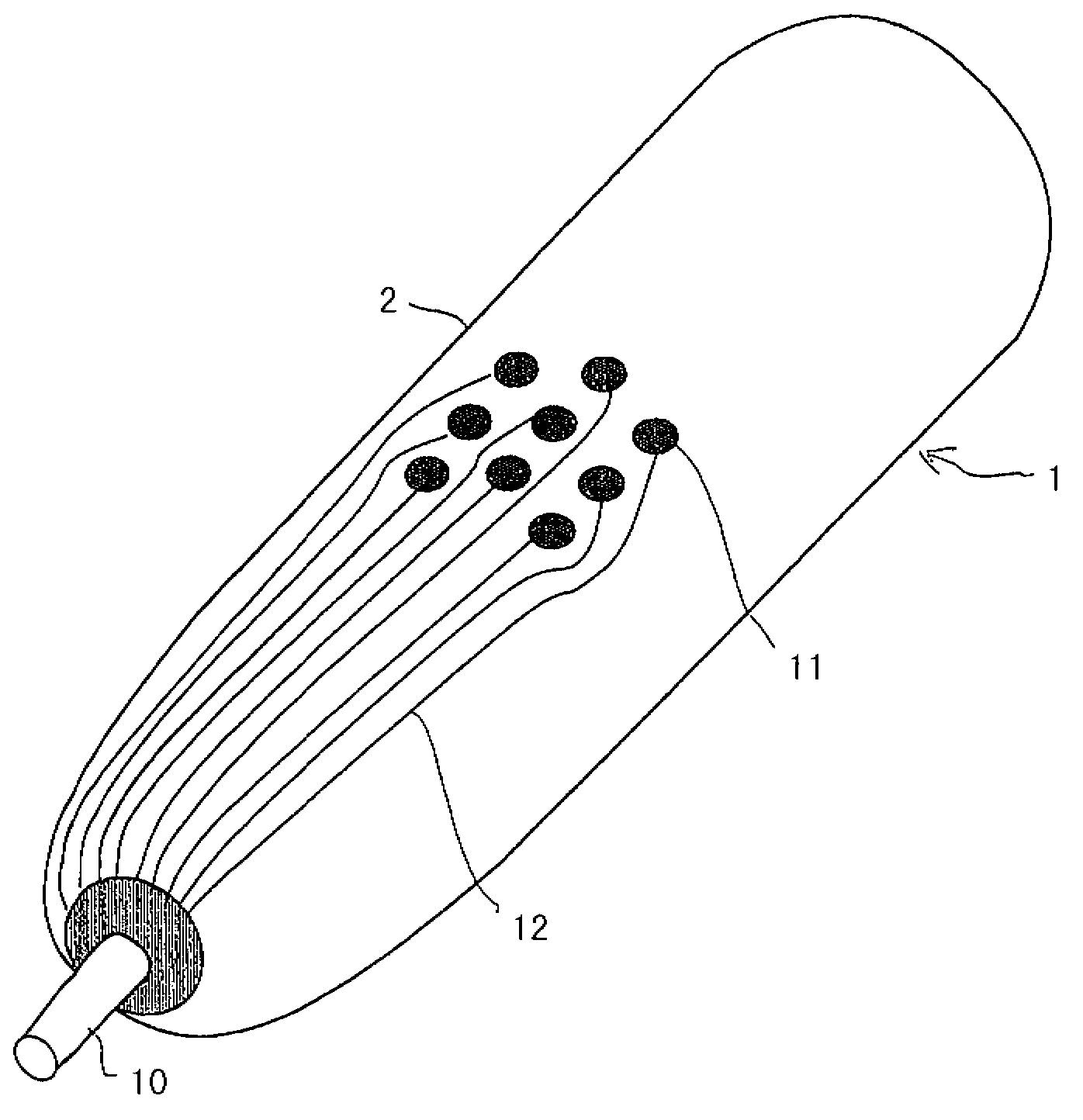 Liner having an integrated electrode