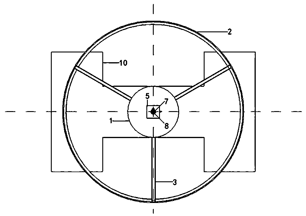 A device and method for testing pull strength of an embedded hanger