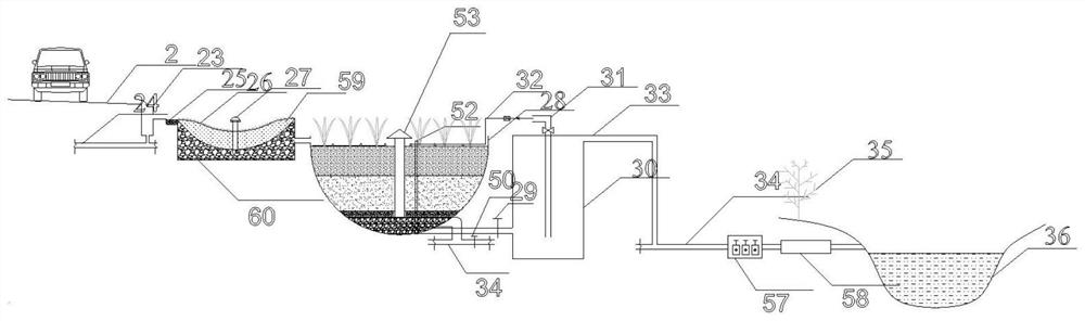 Soil and water salinity regulation and control system for green infrastructures of sponge city and regulation and control method