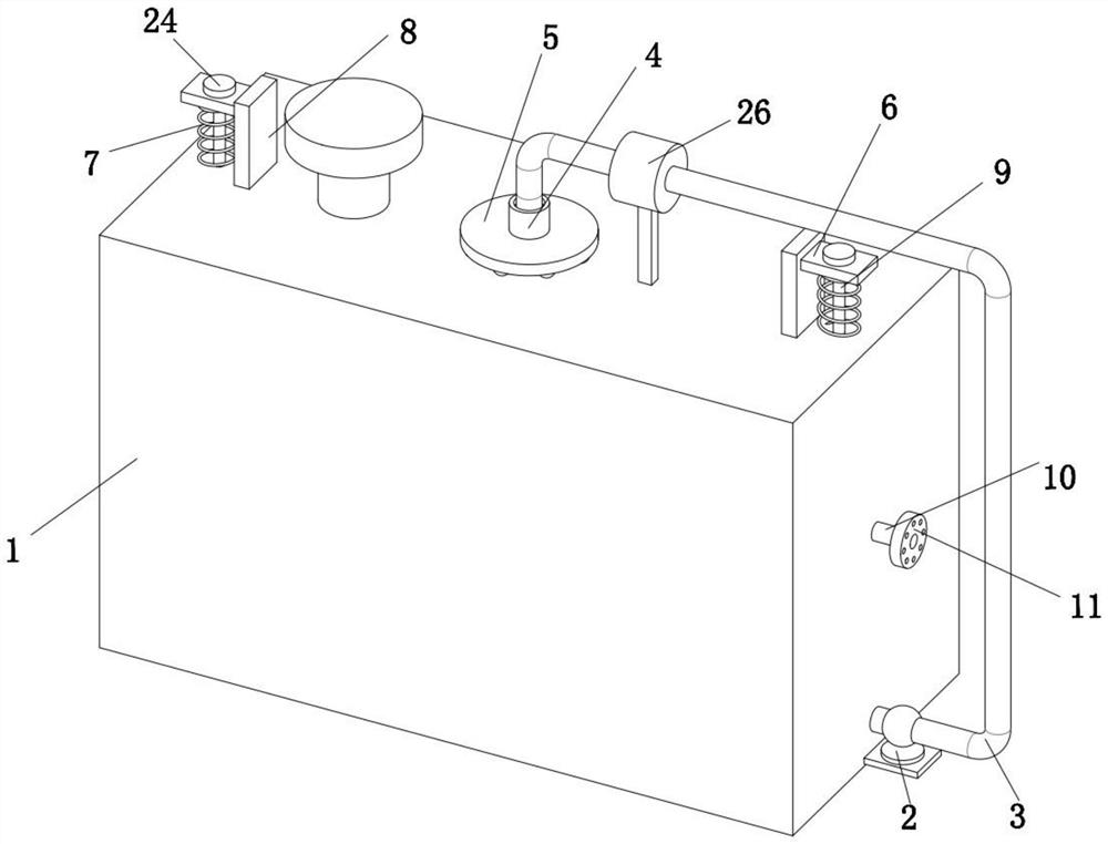 Pump circulation device for intelligently homogenizing temperature of asphalt heating tank