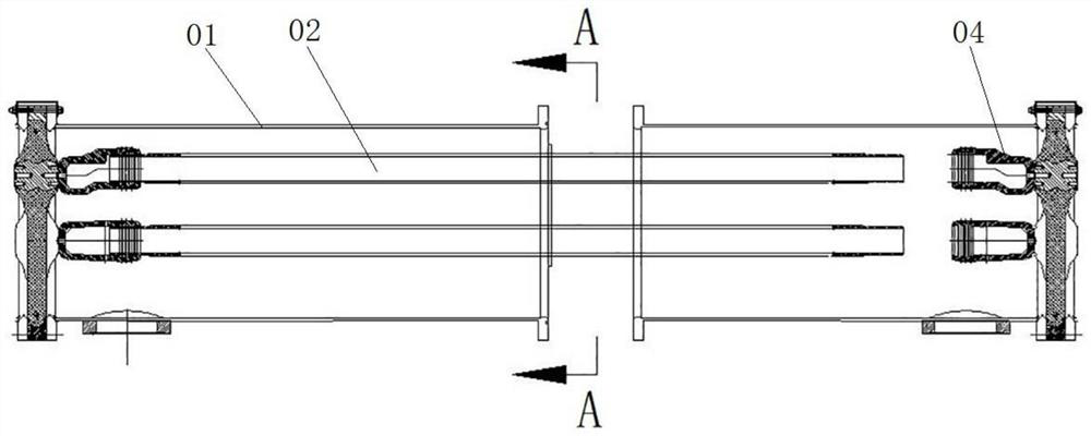 Three-phase common box bus conductor supporting device