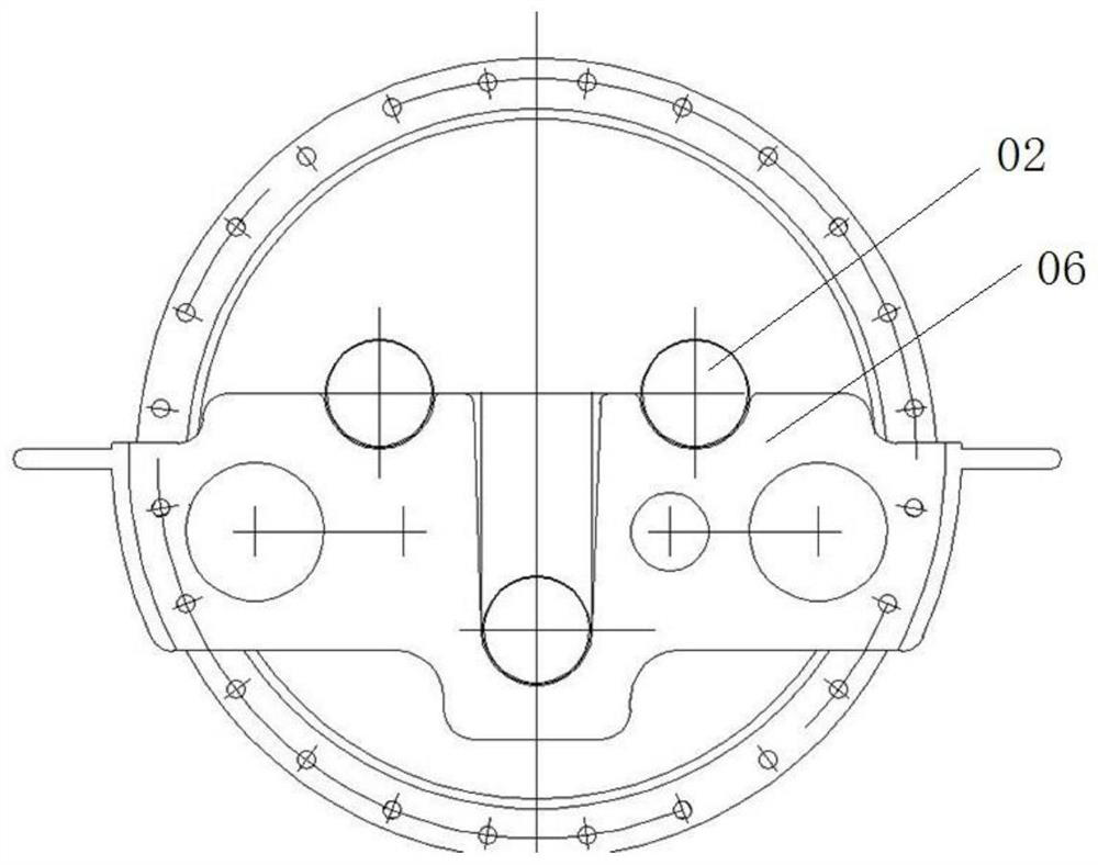 Three-phase common box bus conductor supporting device