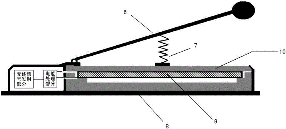 Cell-less type piezoelectric power generation wireless doorbell