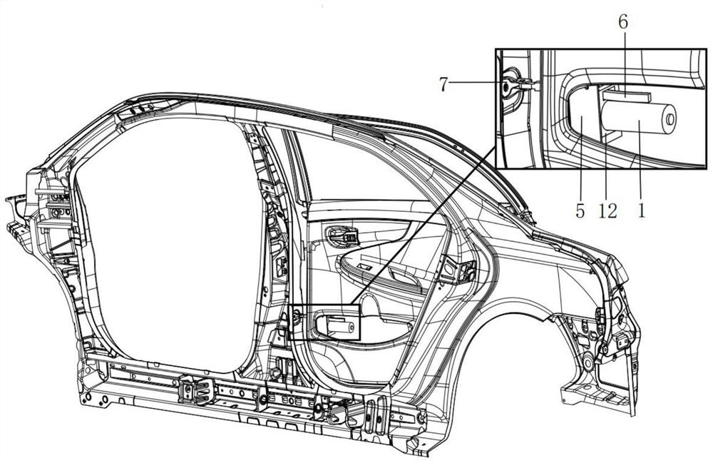 Automatic vehicle door device for automobile with directly-opened vehicle door