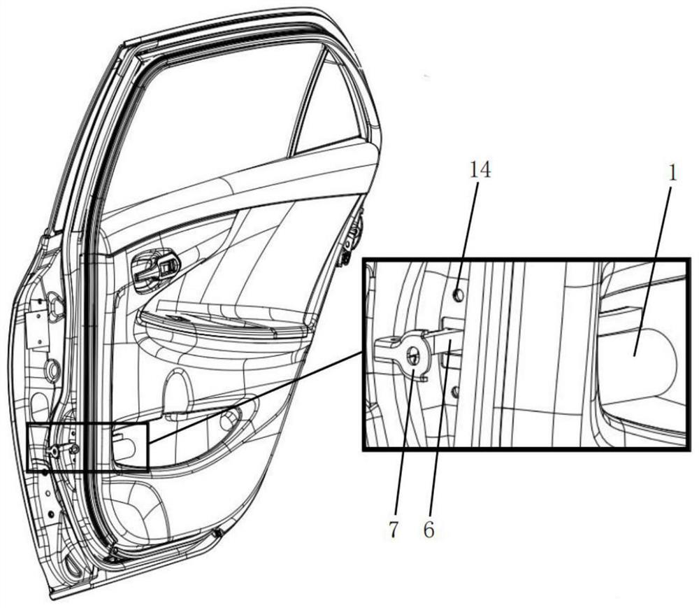 Automatic vehicle door device for automobile with directly-opened vehicle door