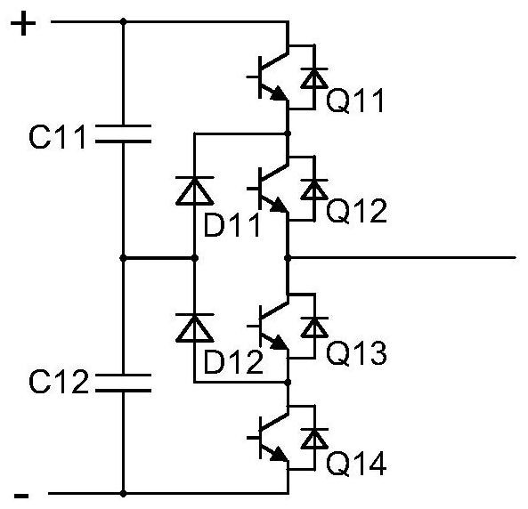 Multi-level converter topology suitable for medium and high voltage occasions and control method