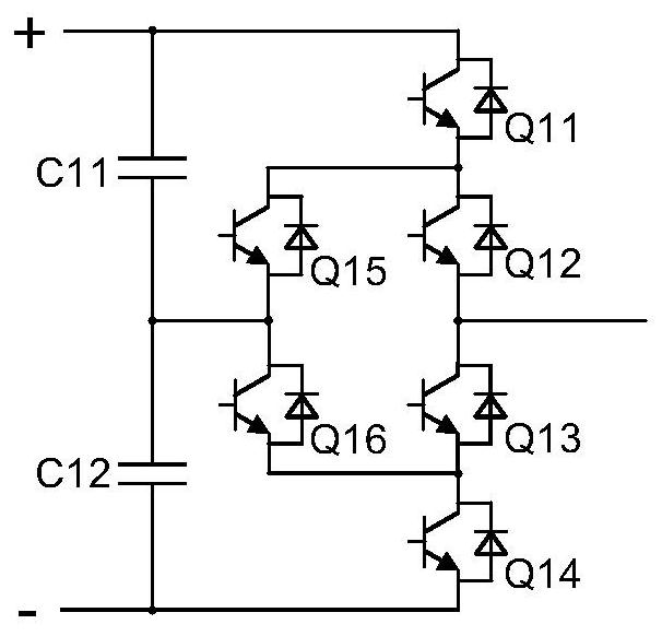 Multi-level converter topology suitable for medium and high voltage occasions and control method