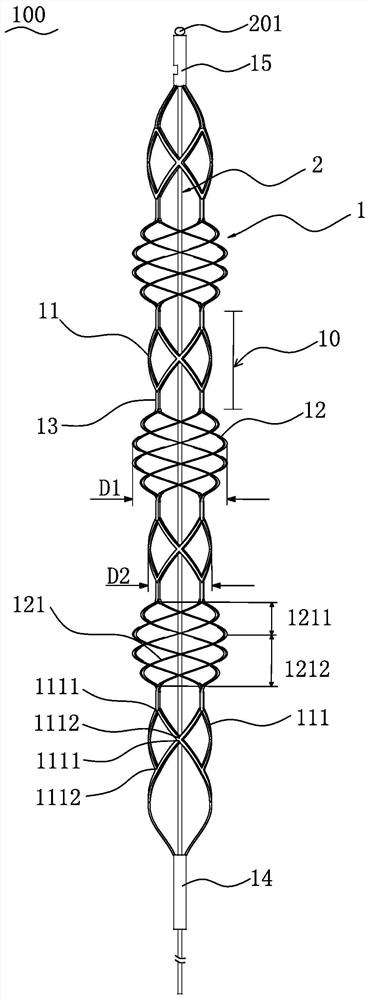 Thrombus extraction stent, thrombus extraction device and thrombus extraction system