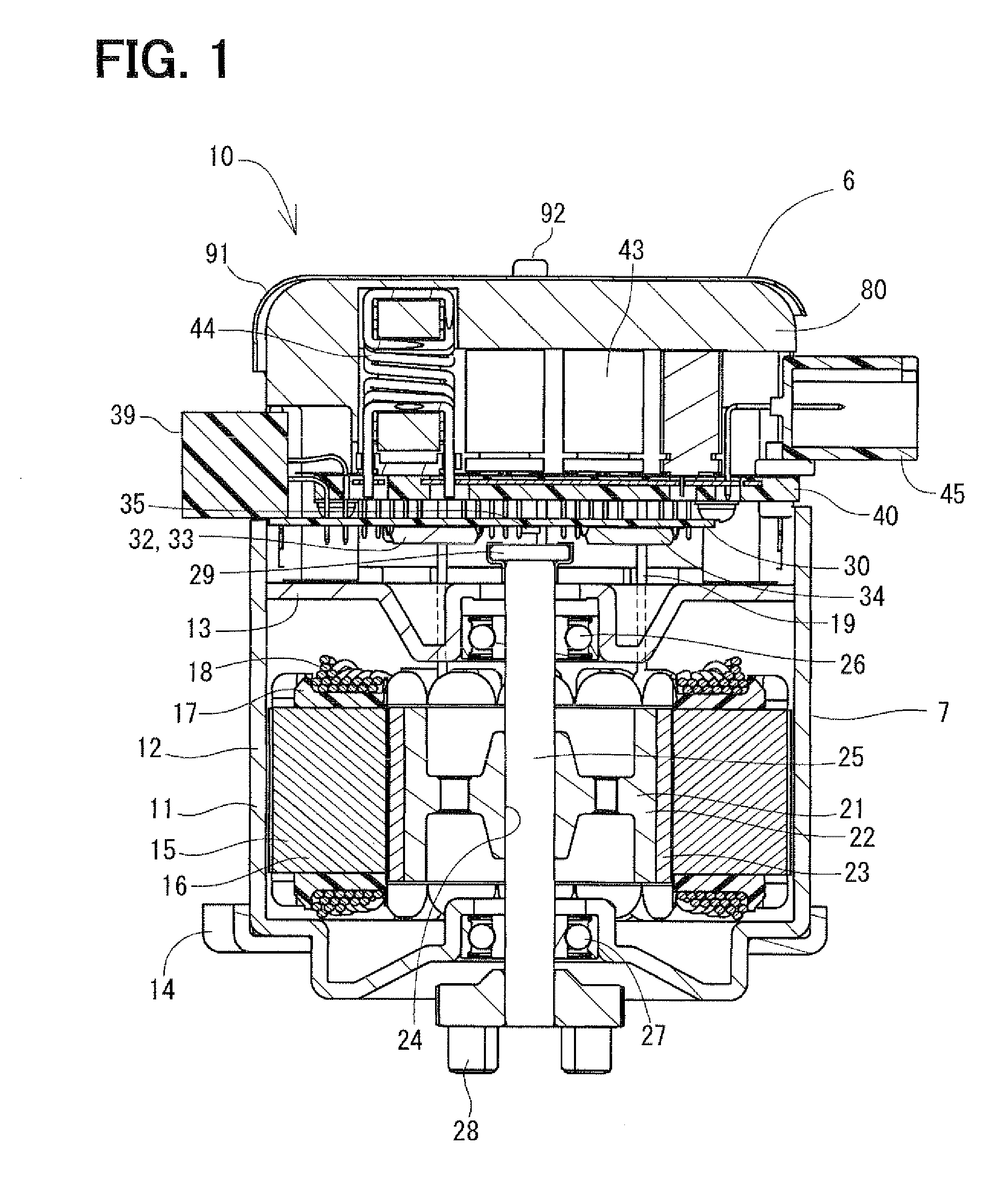 Drive unit of electric motor and motorized equipment using the drive unit