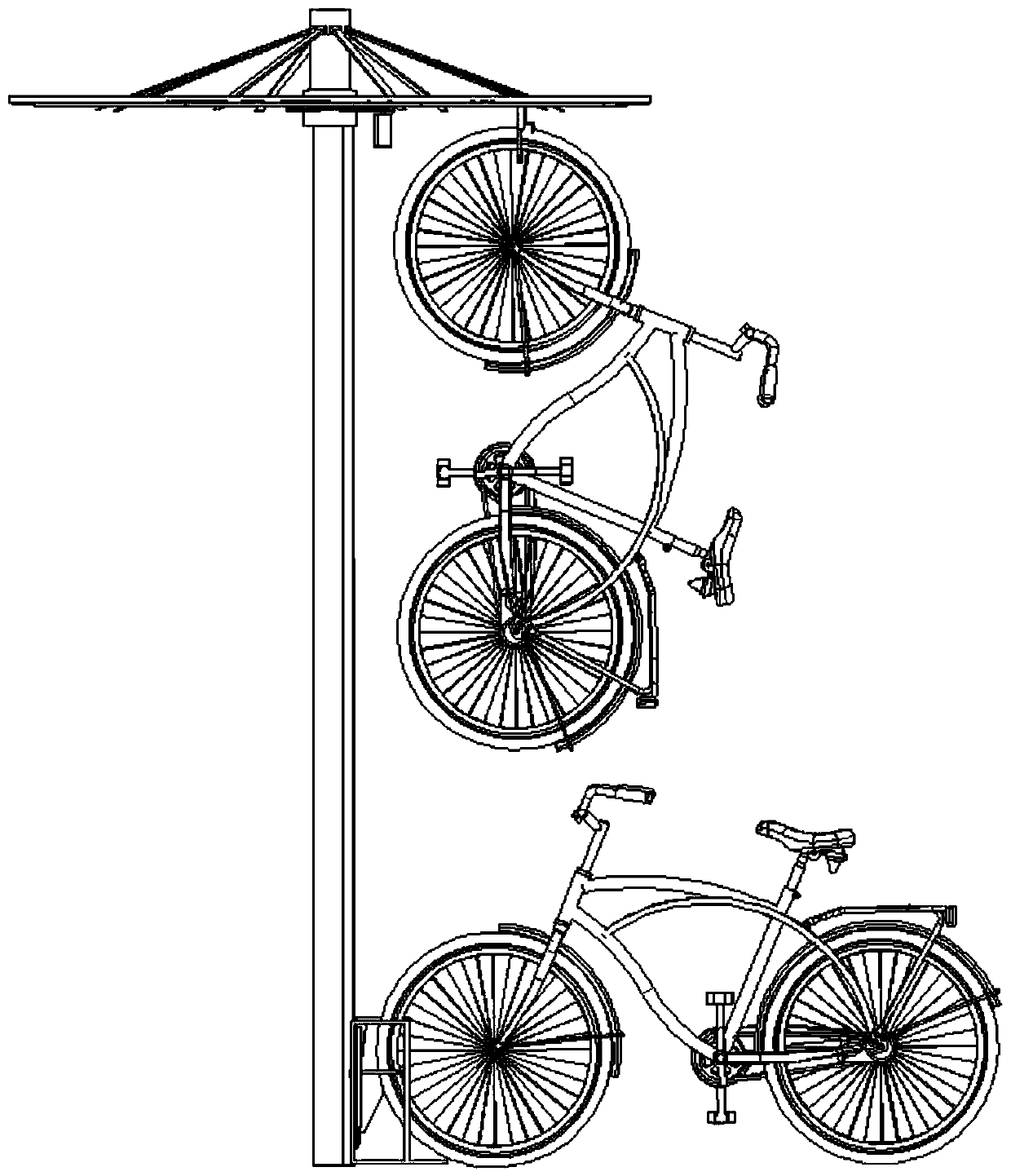 Column type parking device