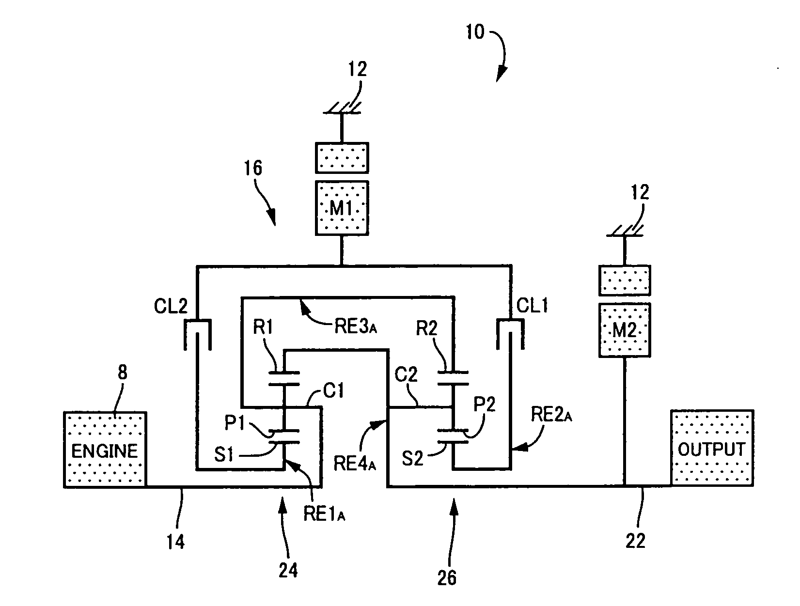 Hybrid vehicle drive system