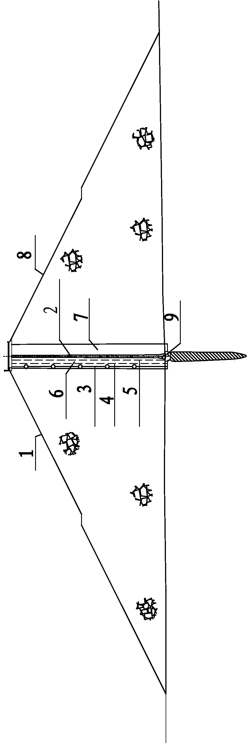 Method for controlling leakage of grouting treatment vertical type asphalt concrete core wall earth-rock dam