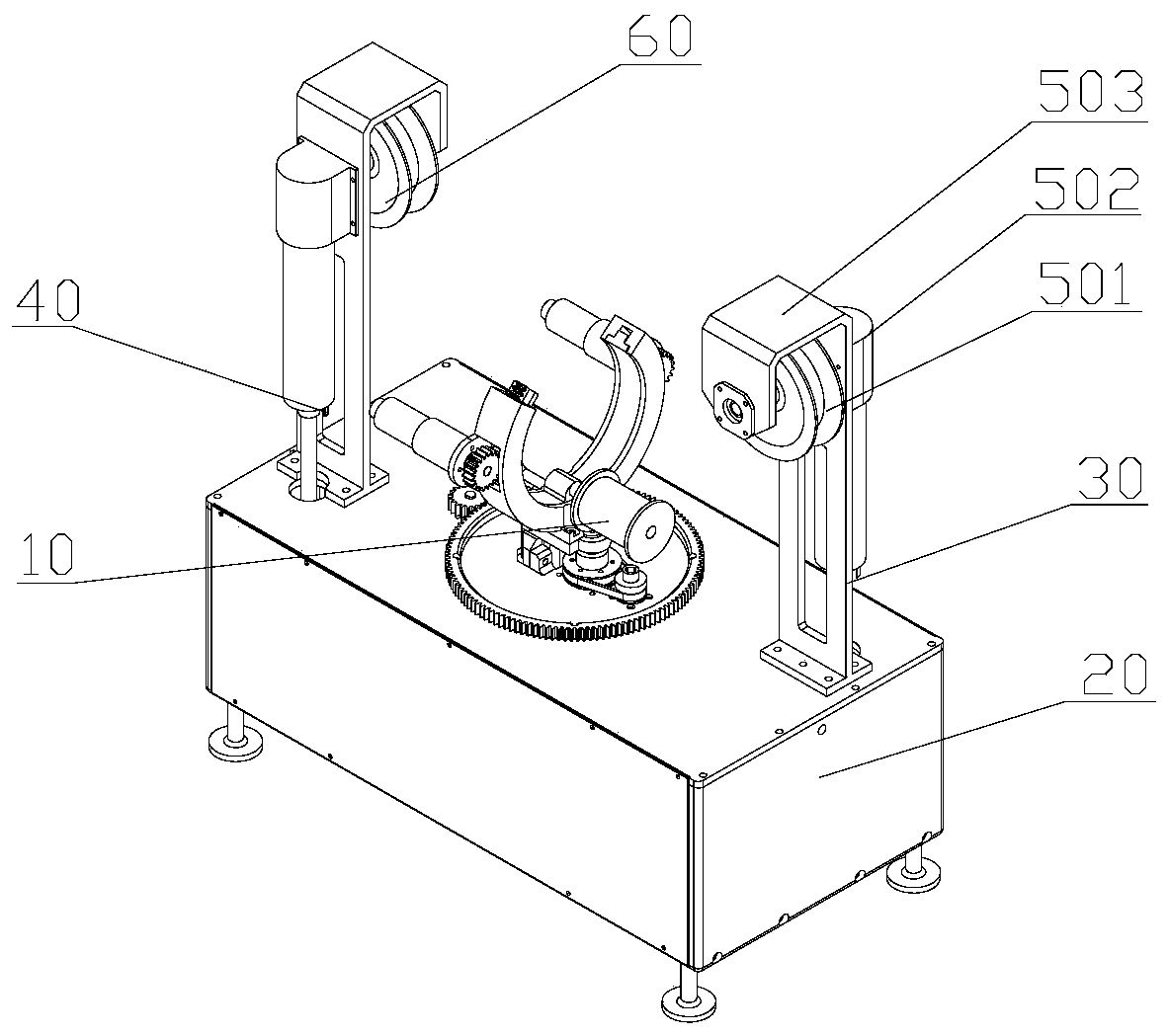 A transmission line broken strand repair robot mechanism