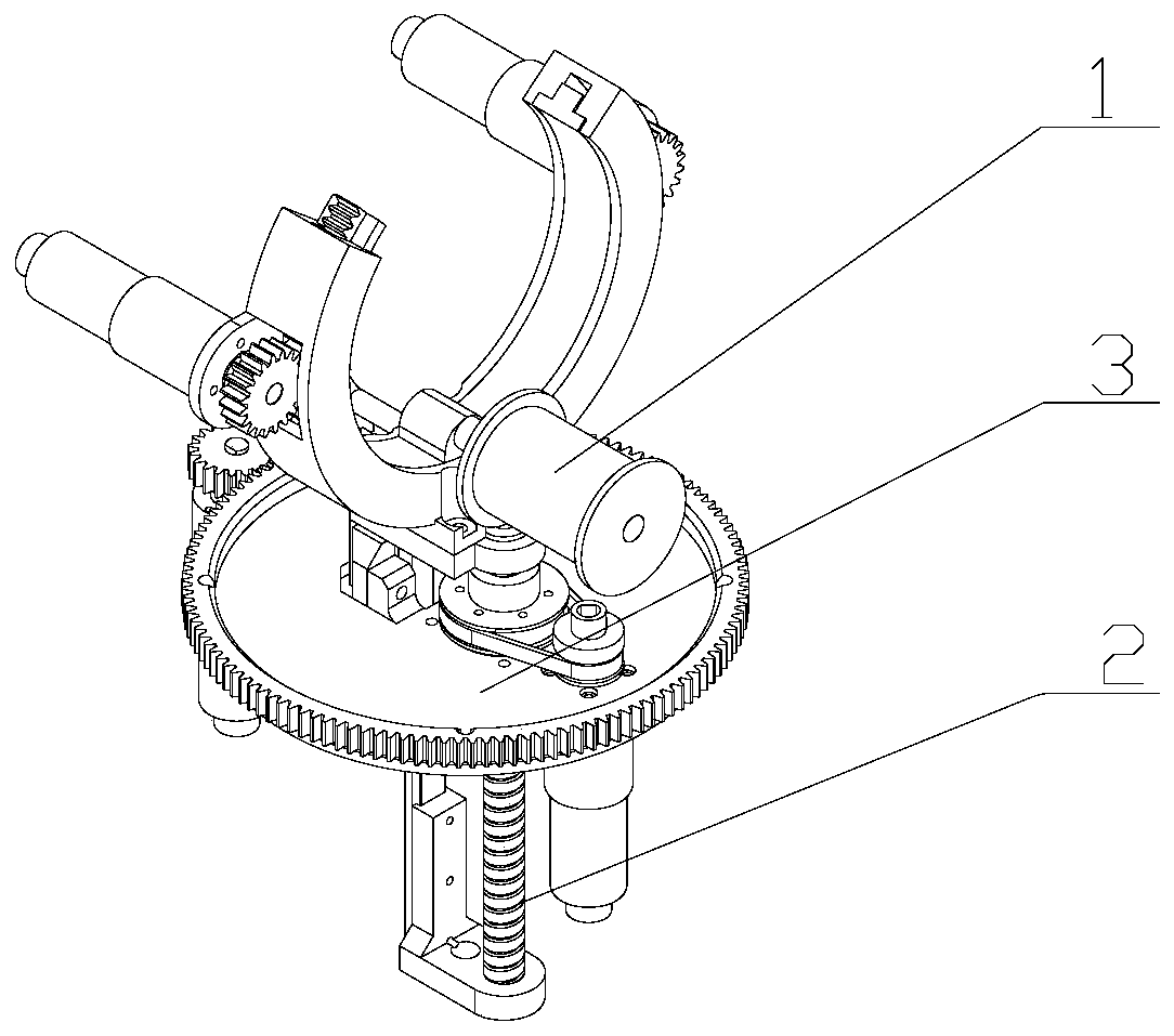 A transmission line broken strand repair robot mechanism