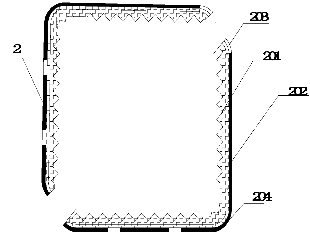 Clear water modeling greening concrete column nest structure and manufacturing method