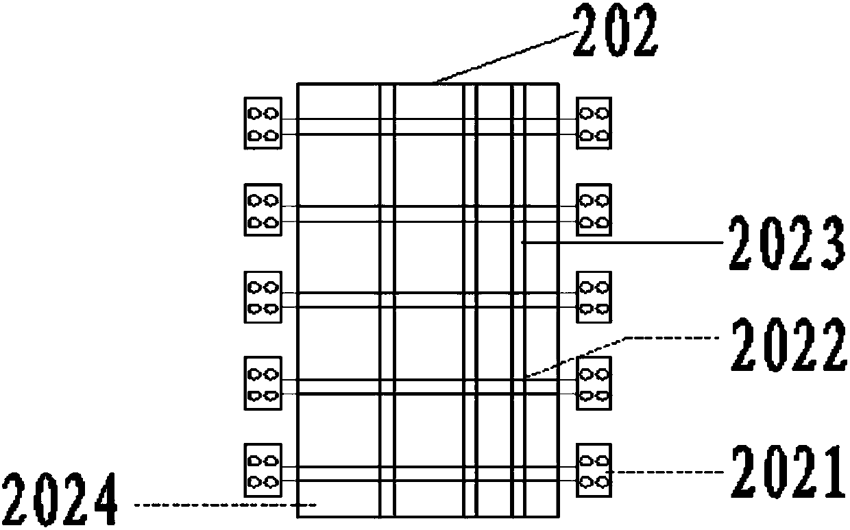 Clear water modeling greening concrete column nest structure and manufacturing method