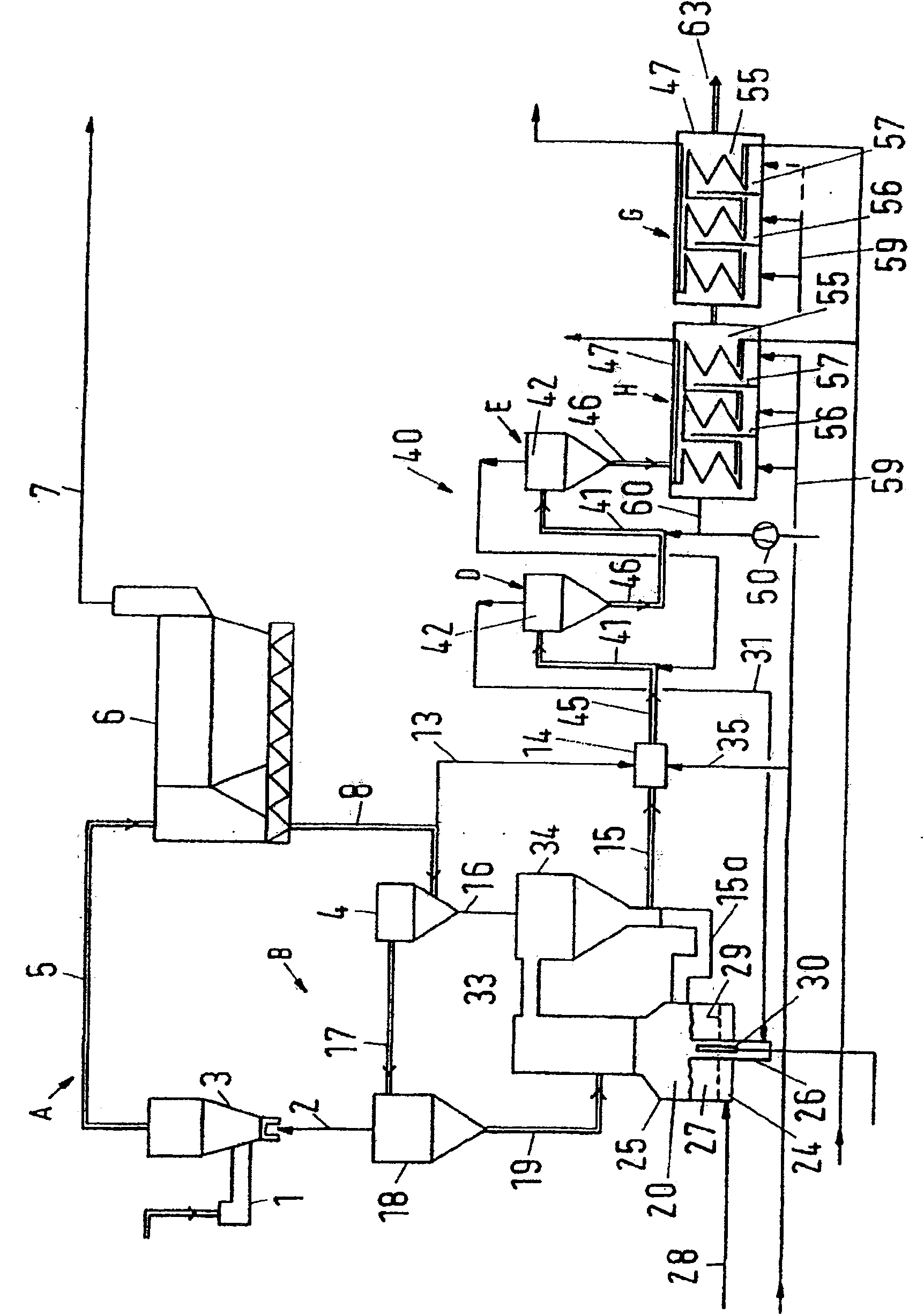 Process and plant for producing metal oxide from metal compounds