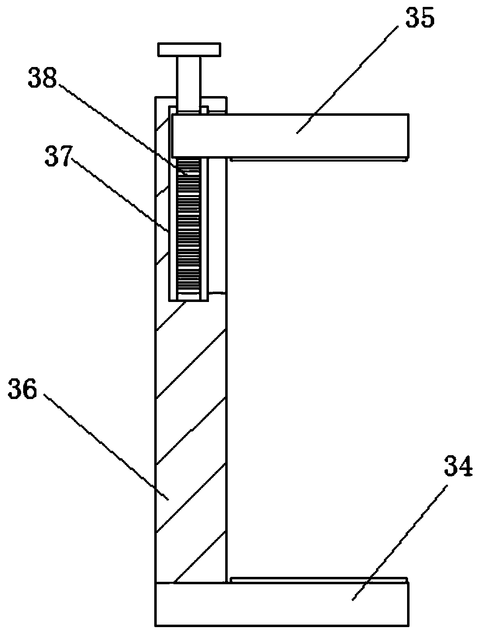 Spraying device for surface of copper product