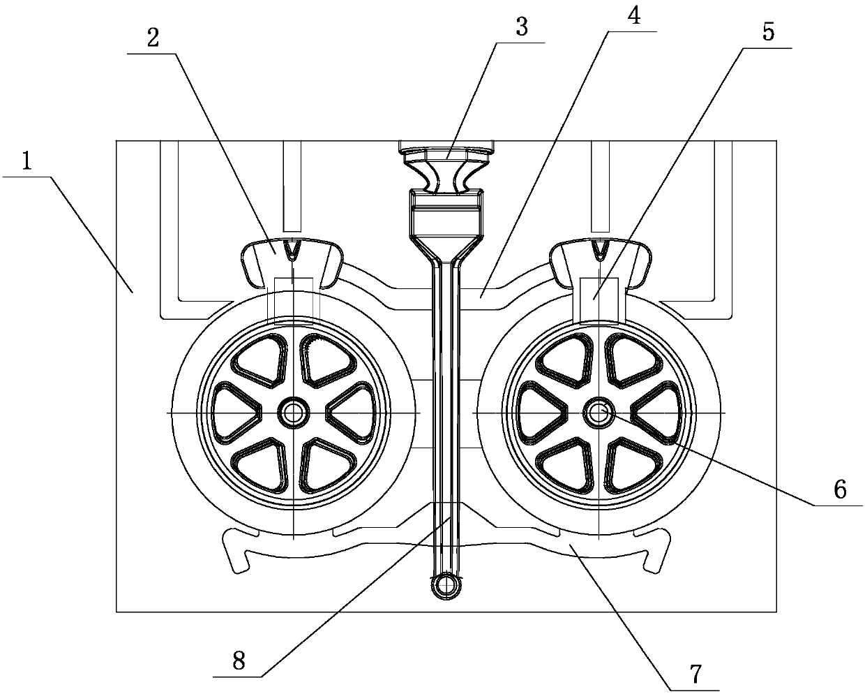 Hub template and hub casting process