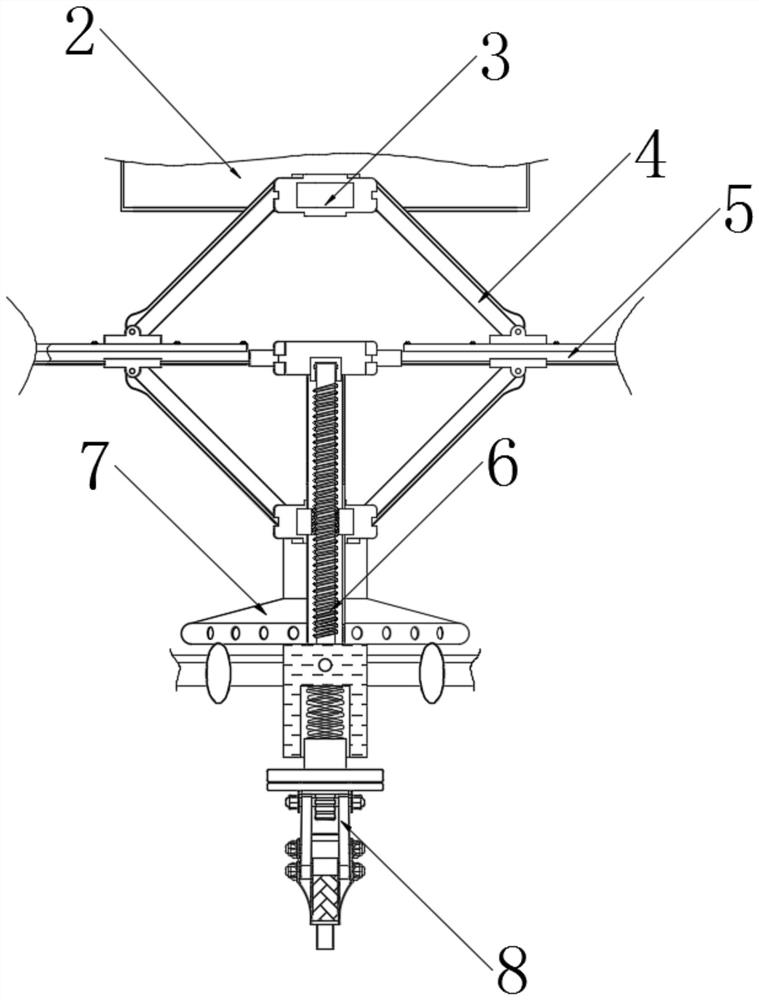 Intelligent manufacturing machine tool equipment with adjustable spraying distance for automobile parts