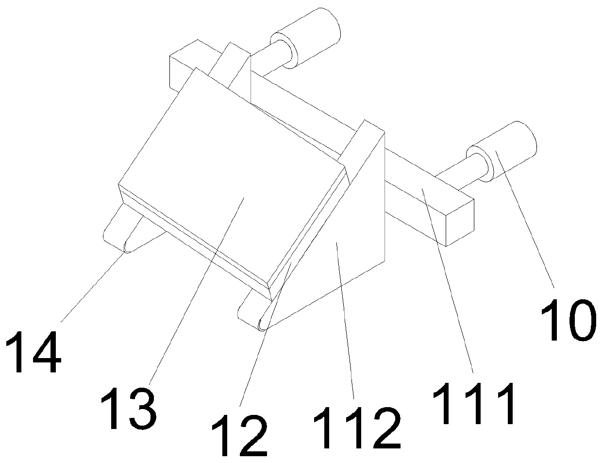 Solar photovoltaic panel turnover device