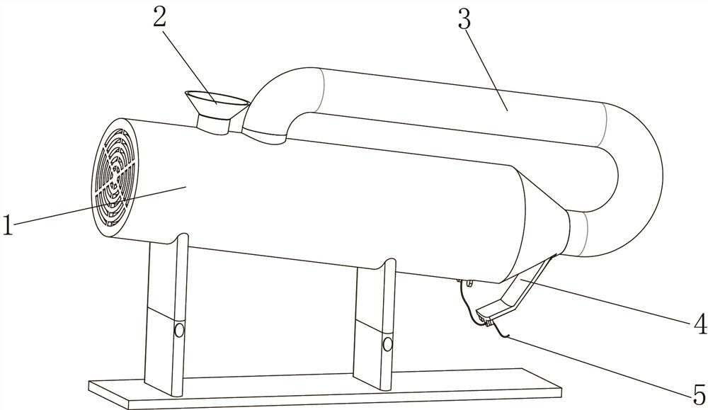 A hot air internal circulation type tea-milling stove and drying method thereof