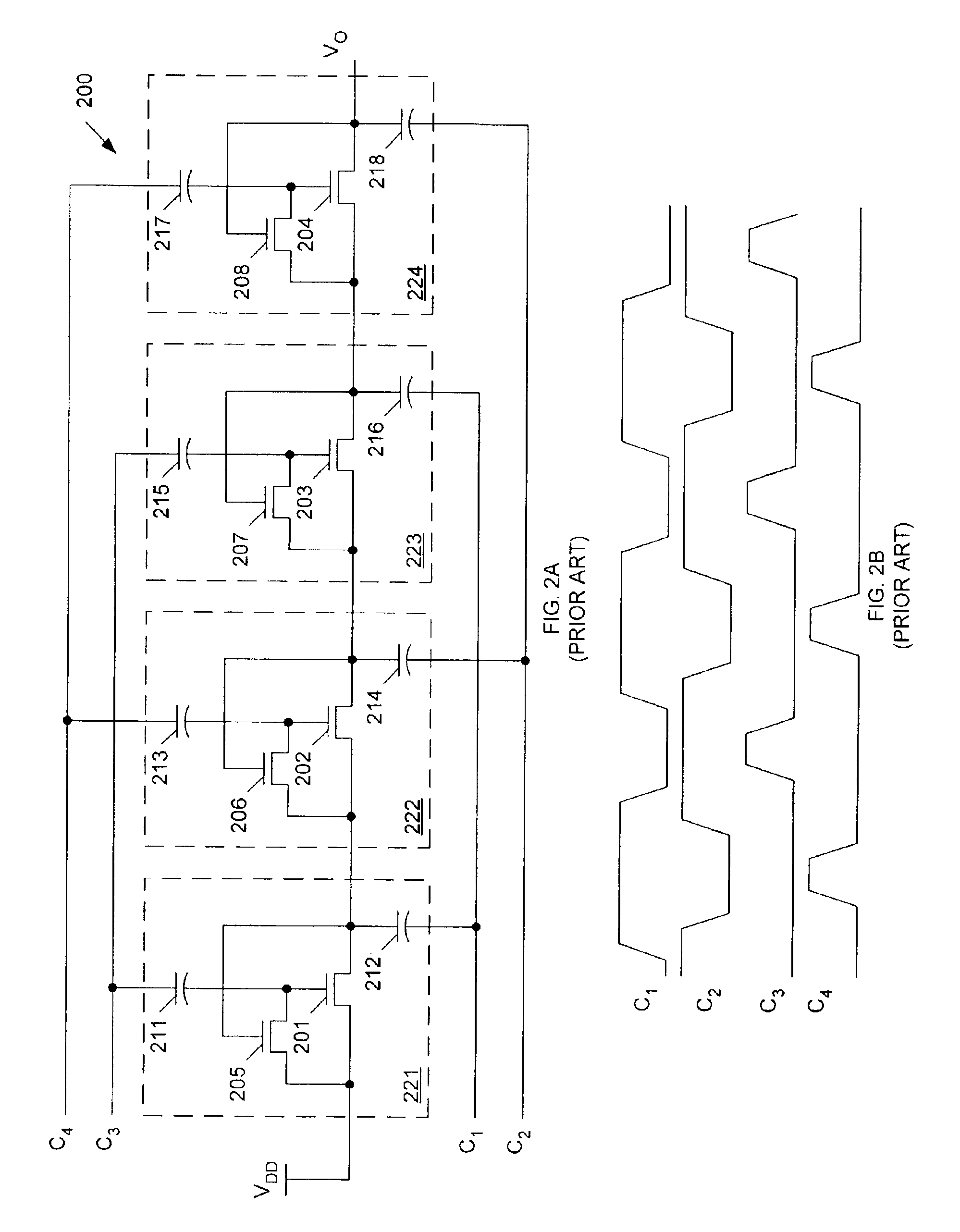 Triple-well charge pump stage with no threshold voltage back-bias effect