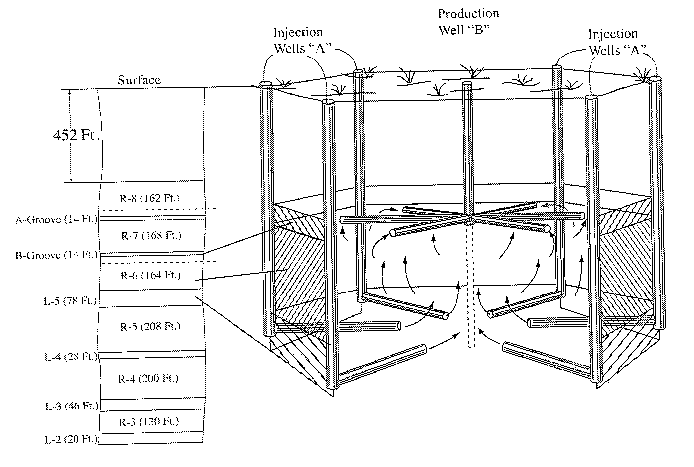 In Situ Retorting of Hydrocarbons and A Selected Metal