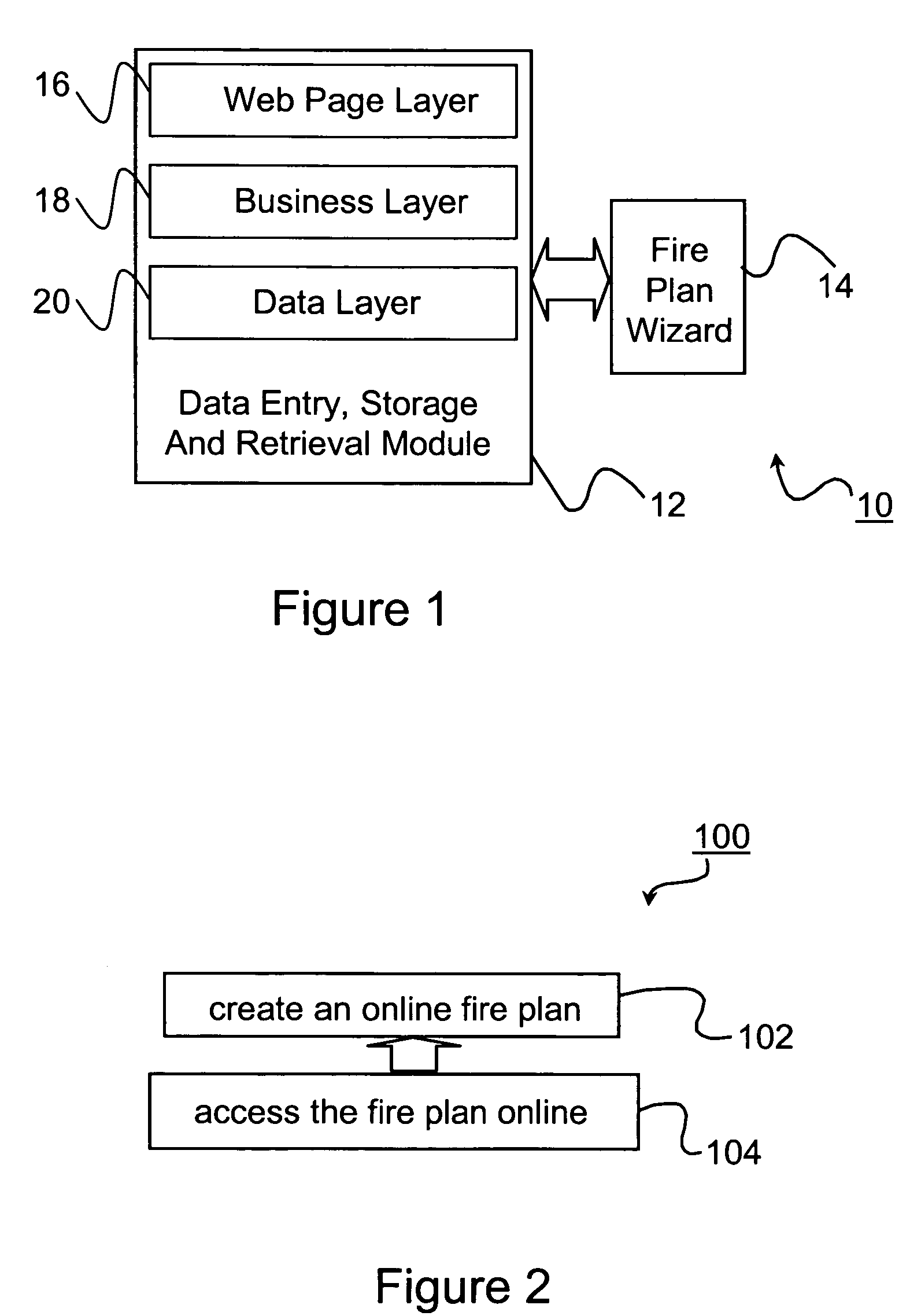 Online fire plan system and method