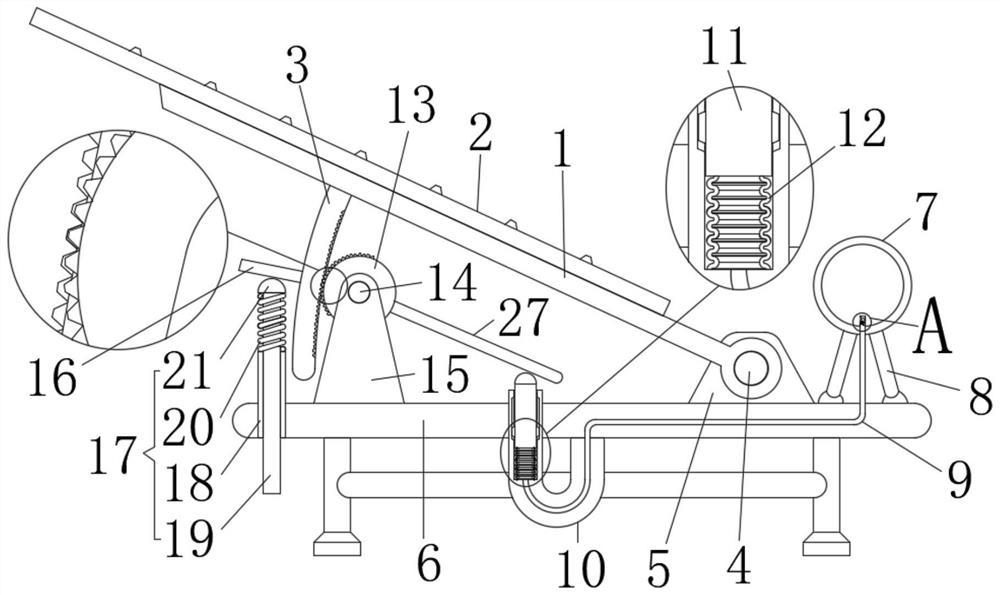 Variable-angle steel structure for photovoltaic power generation field