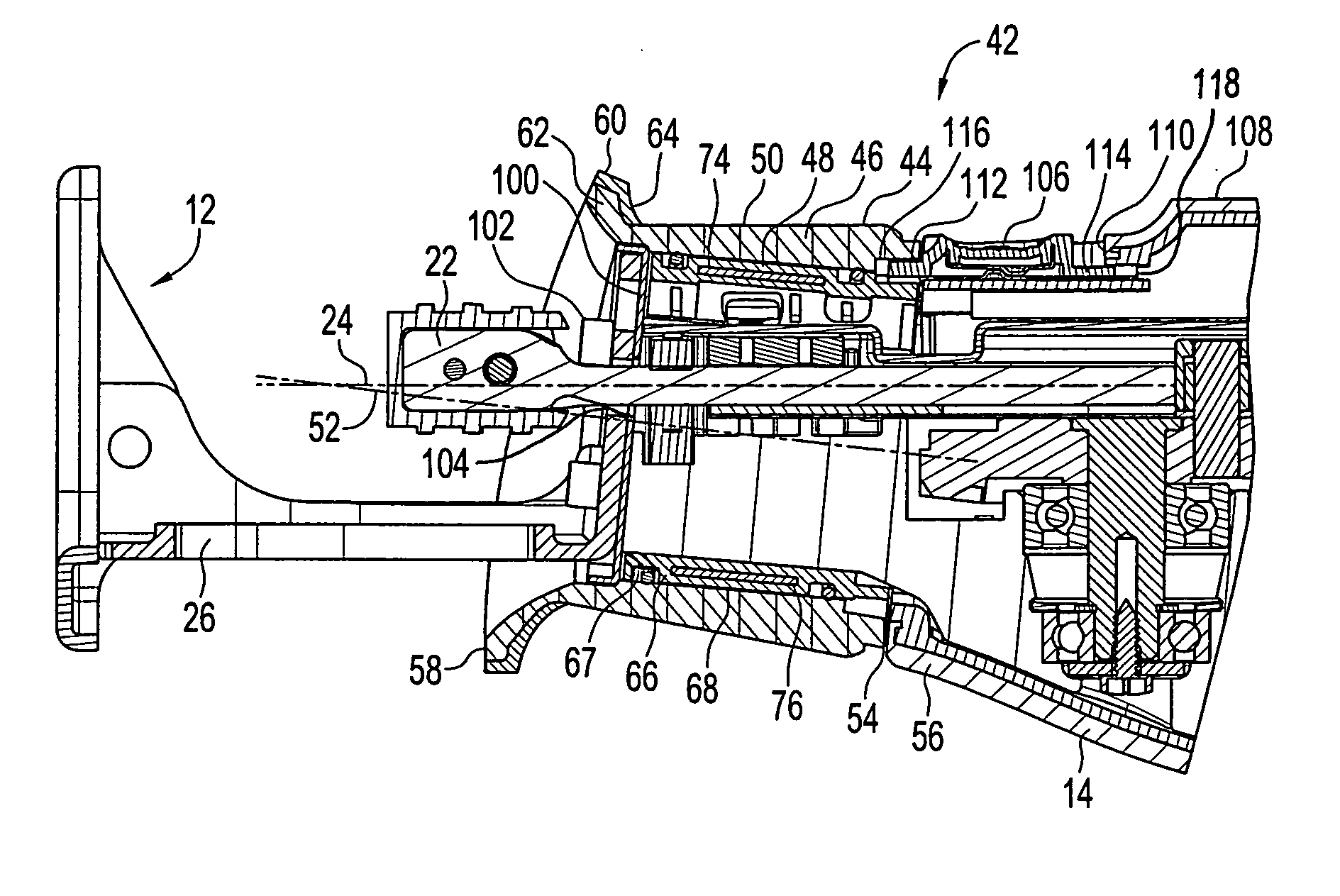 Scroll collar for reciprocating saw