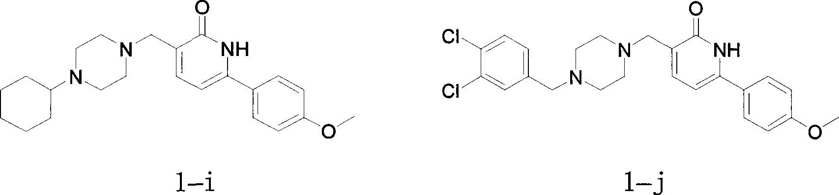 Arylpyridone derivatives with acetylcholine esterase inhibition activity