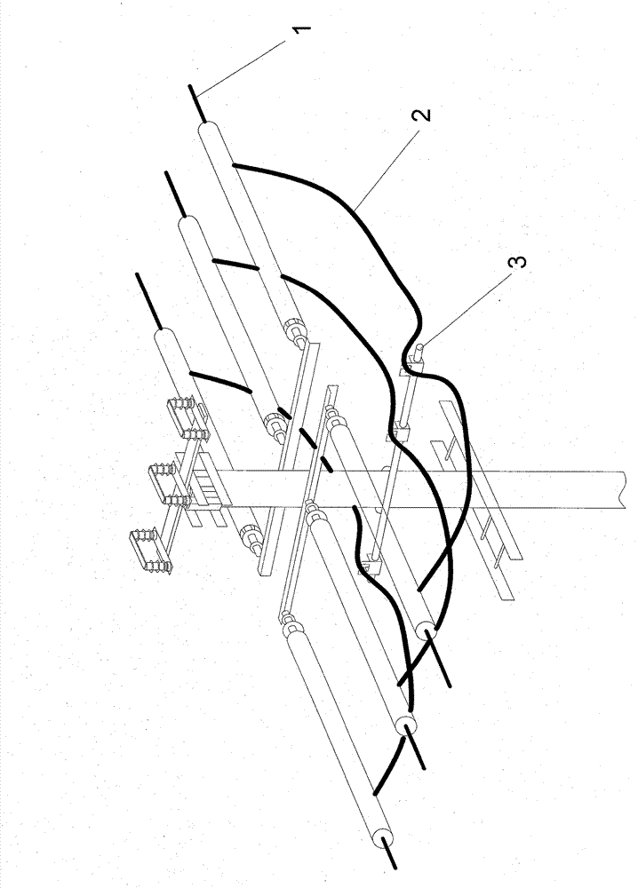 On-load change method of knife switch on 10kV closing rod