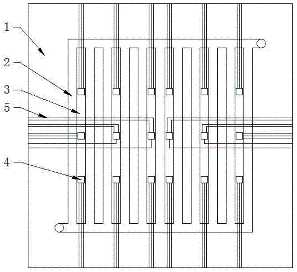 Fuel cell internal temperature-current density synchronous measurement sensor