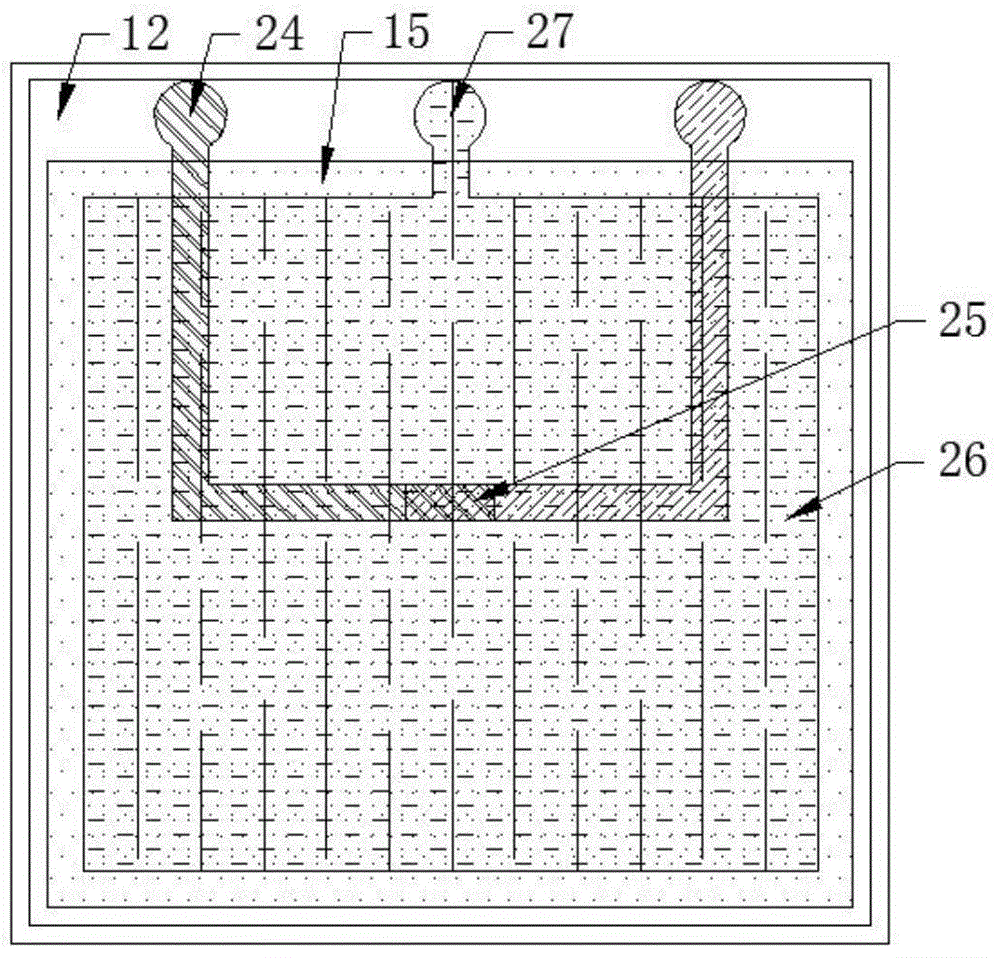 Fuel cell internal temperature-current density synchronous measurement sensor