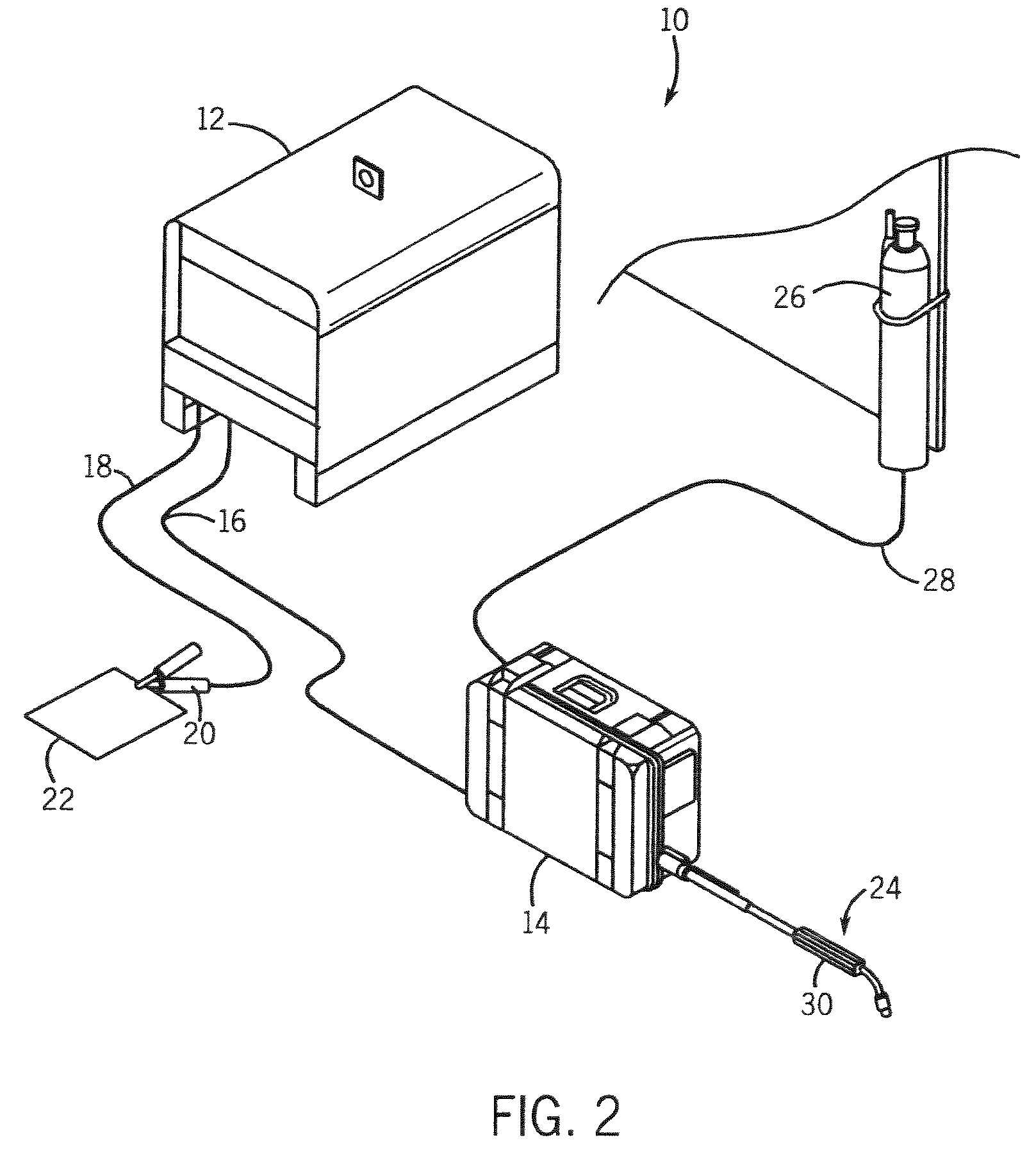 Method and system for a remote wire feeder where standby power and system control are provided via weld cables